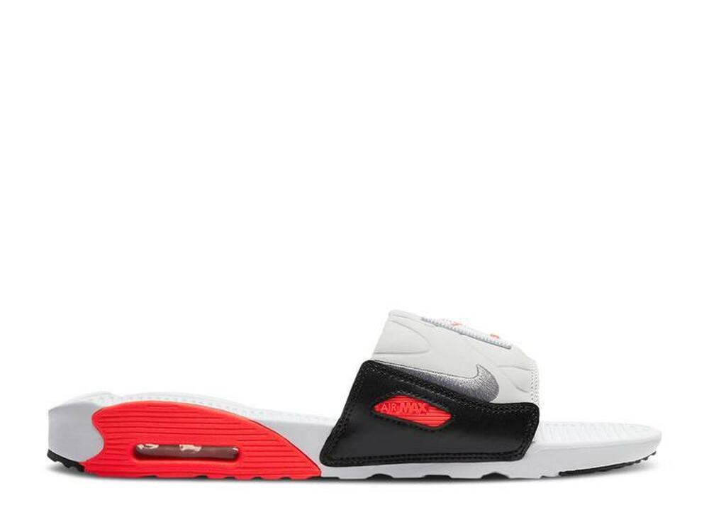 Nike Air Max 90 Sandals Infrared Pure Slides BQ4635 101 - SIZE 6 MEN / 7.5 WOMEN